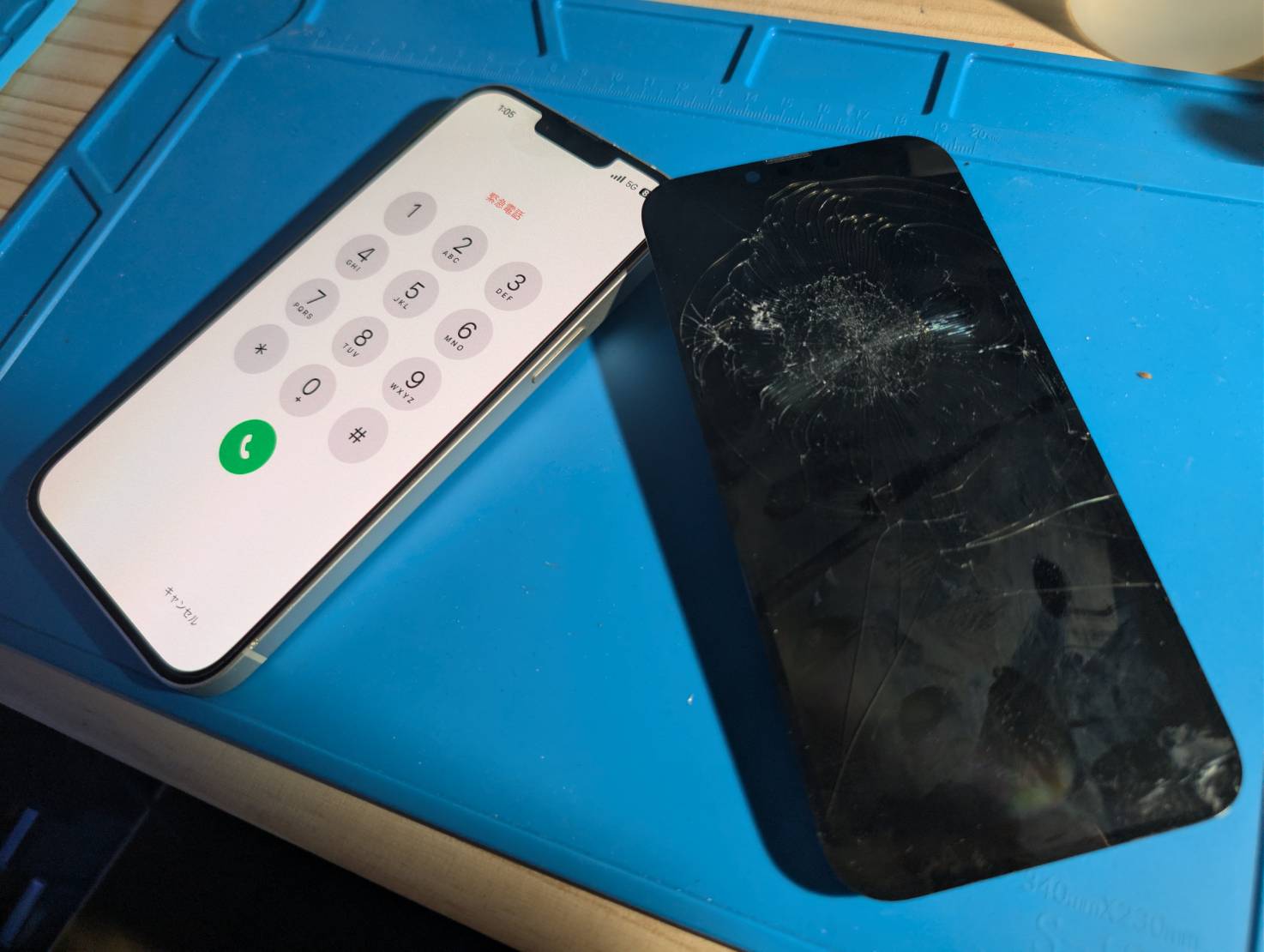 【修理事例】iPhone14Plus 液晶交換修理をさせていただきました!