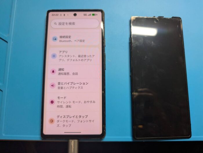 【修理事例】Google Pixel 6a ガラス液晶交換をさせていただきました!